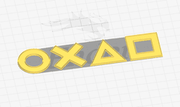 PLAYSTATION ICONS - DECOR 3d model