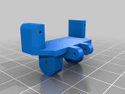 Scx24 servo mount Injora 4-link 3d model