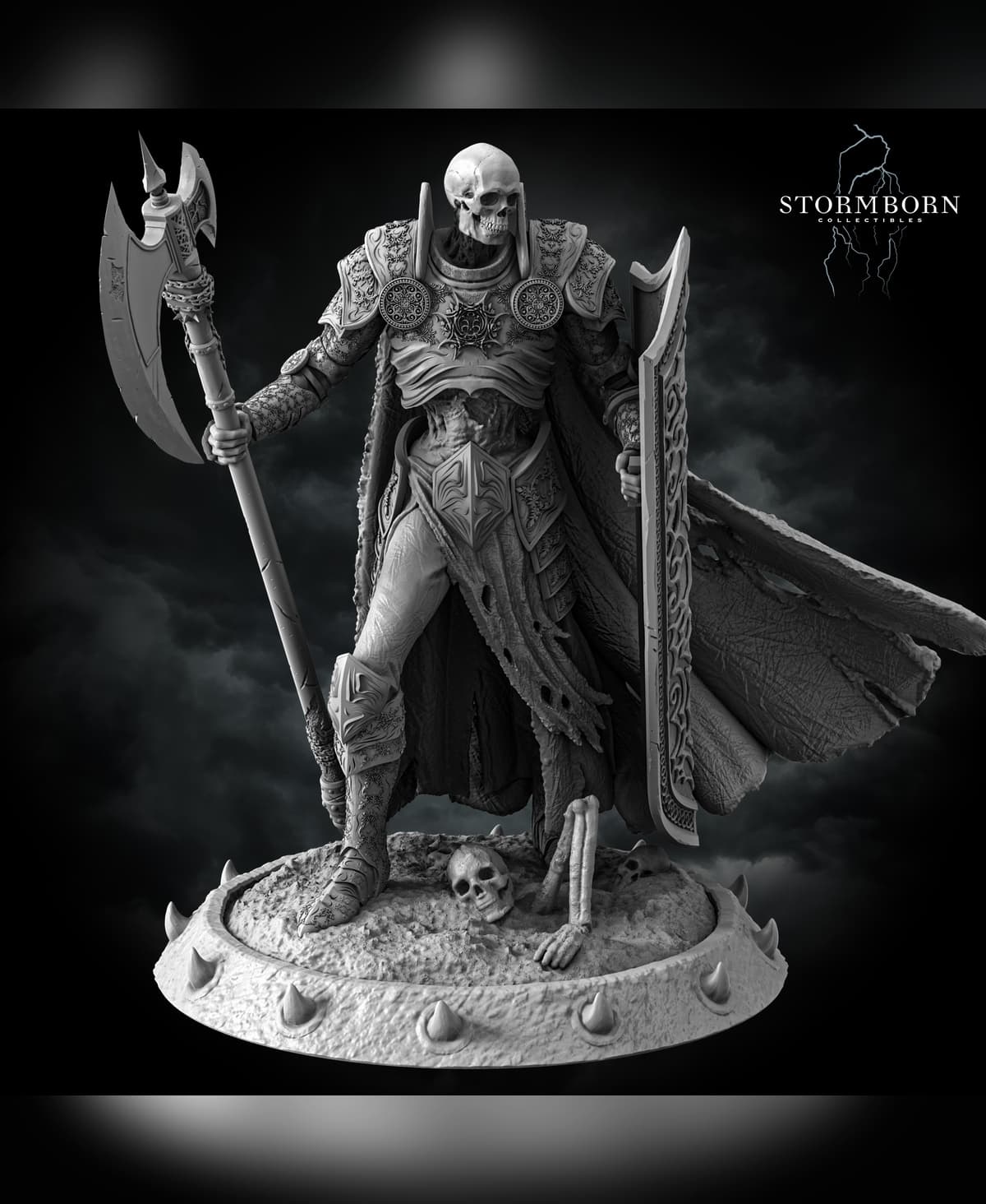 (75mm) Skeleton Commander 3d model
