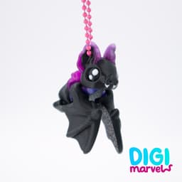 Bat Flexi + Keychain 3d model