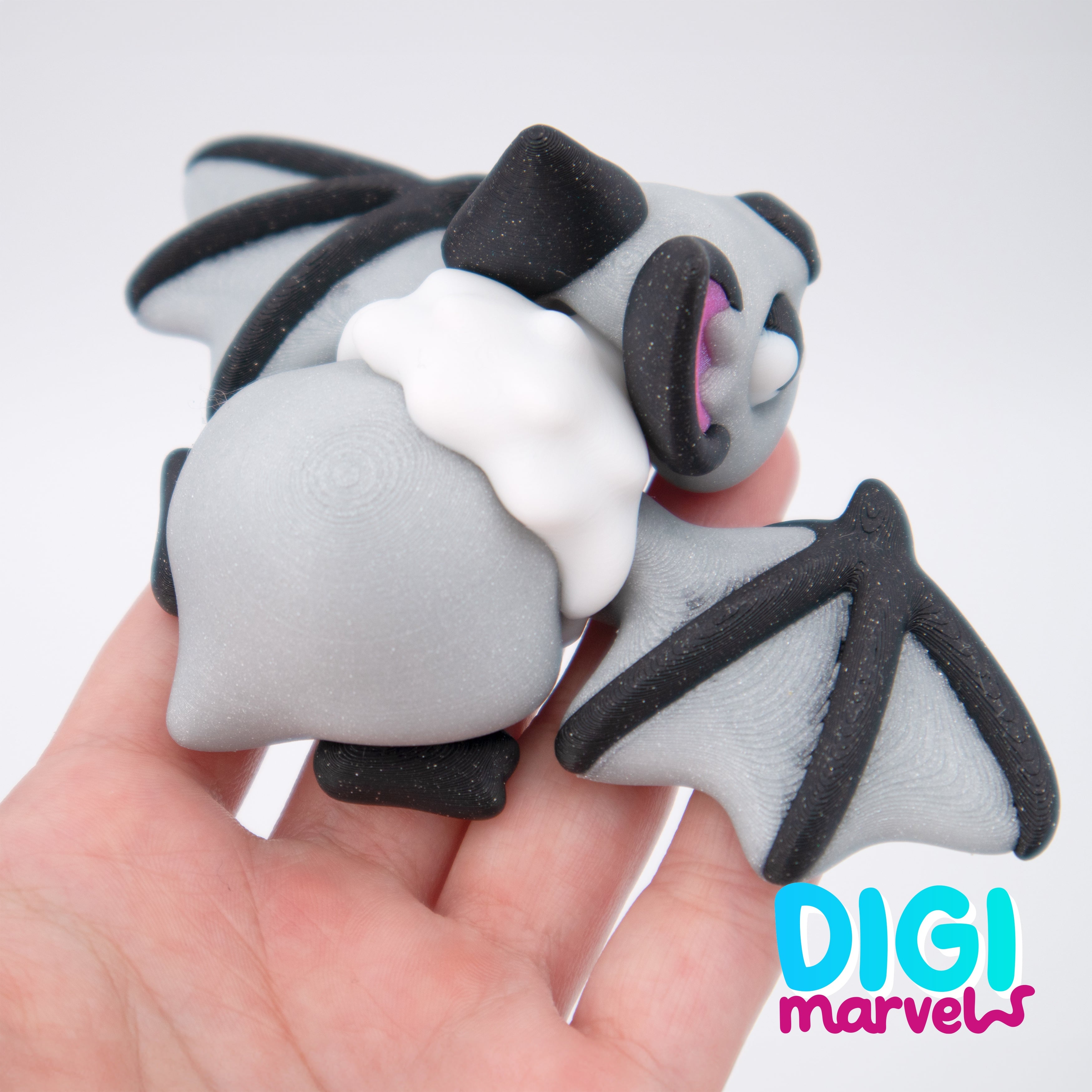 Bat Flexi + Keychain 3d model