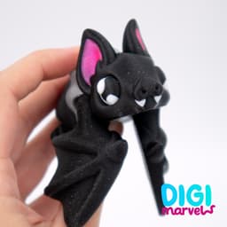 Bat Flexi + Keychain 3d model