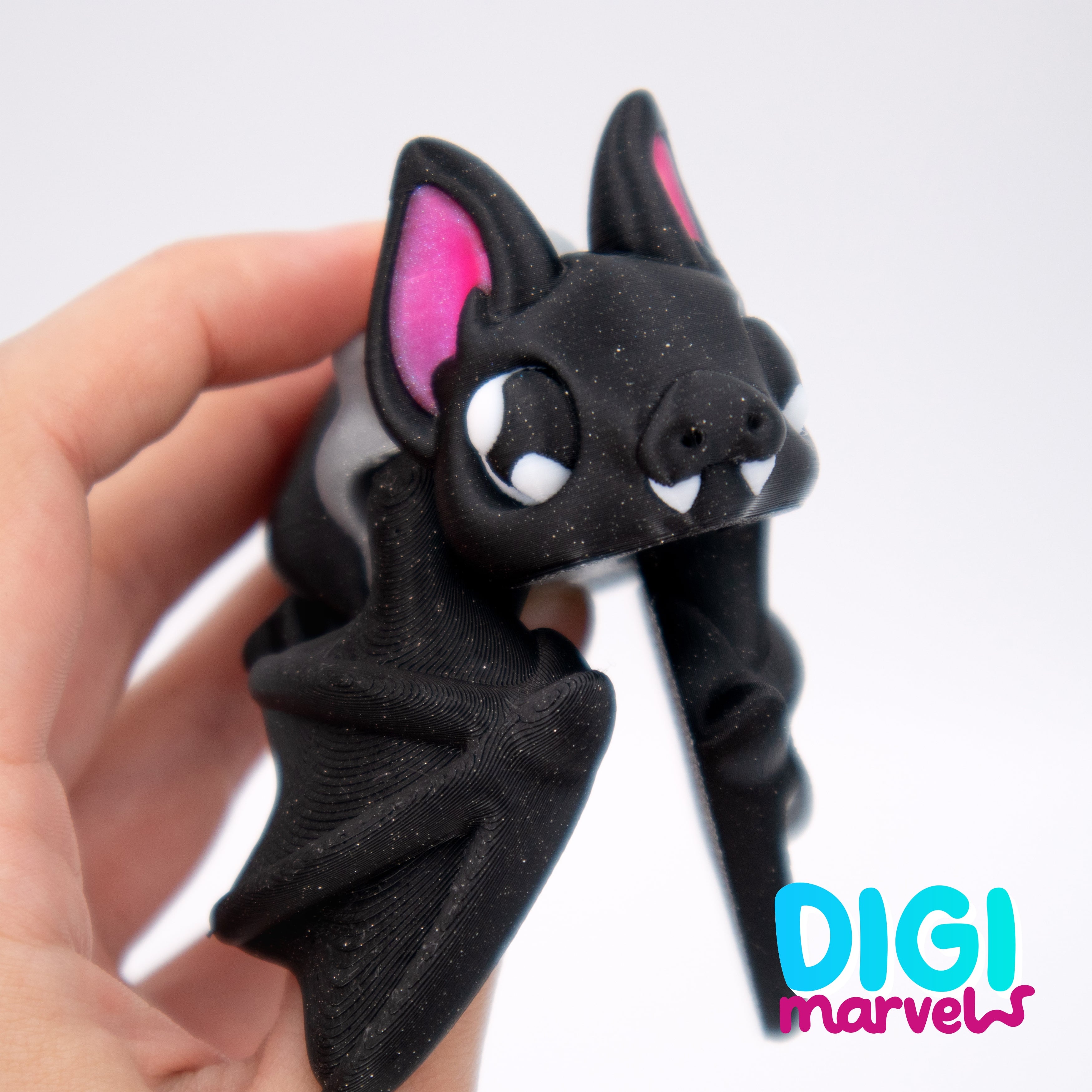Bat Flexi + Keychain 3d model
