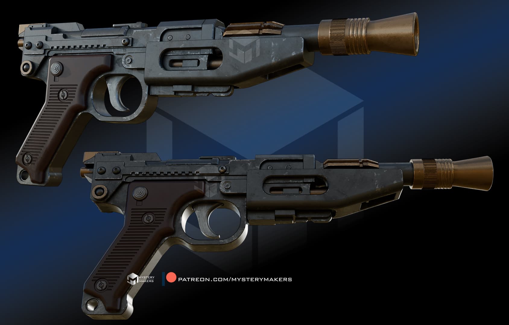 Droid blaster 3d model