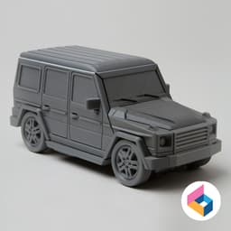 Foldable car Benz Gwagen 3d model