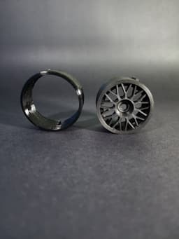 Multispoke RC Drift Rims - Grip and Drift Tires 3d model