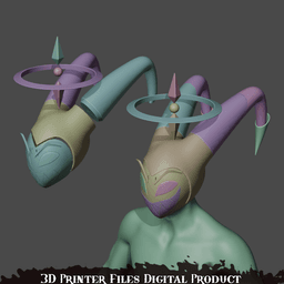 Adam Cosplay Helmet Hazbin Hotel 3d model
