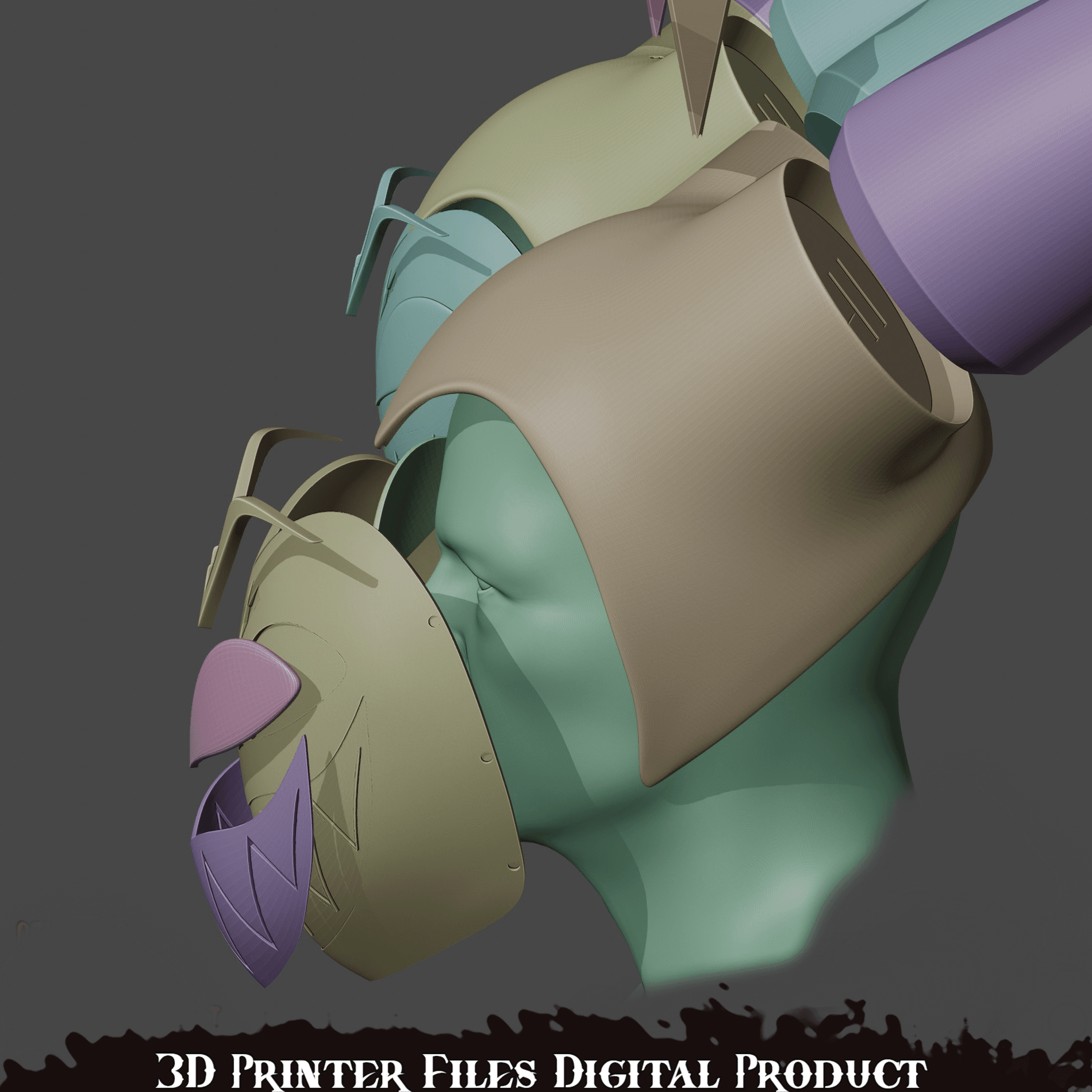 Adam Cosplay Helmet Hazbin Hotel 3d model