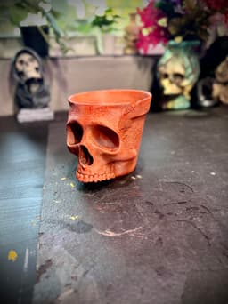 Skull terracotta pot 3d model