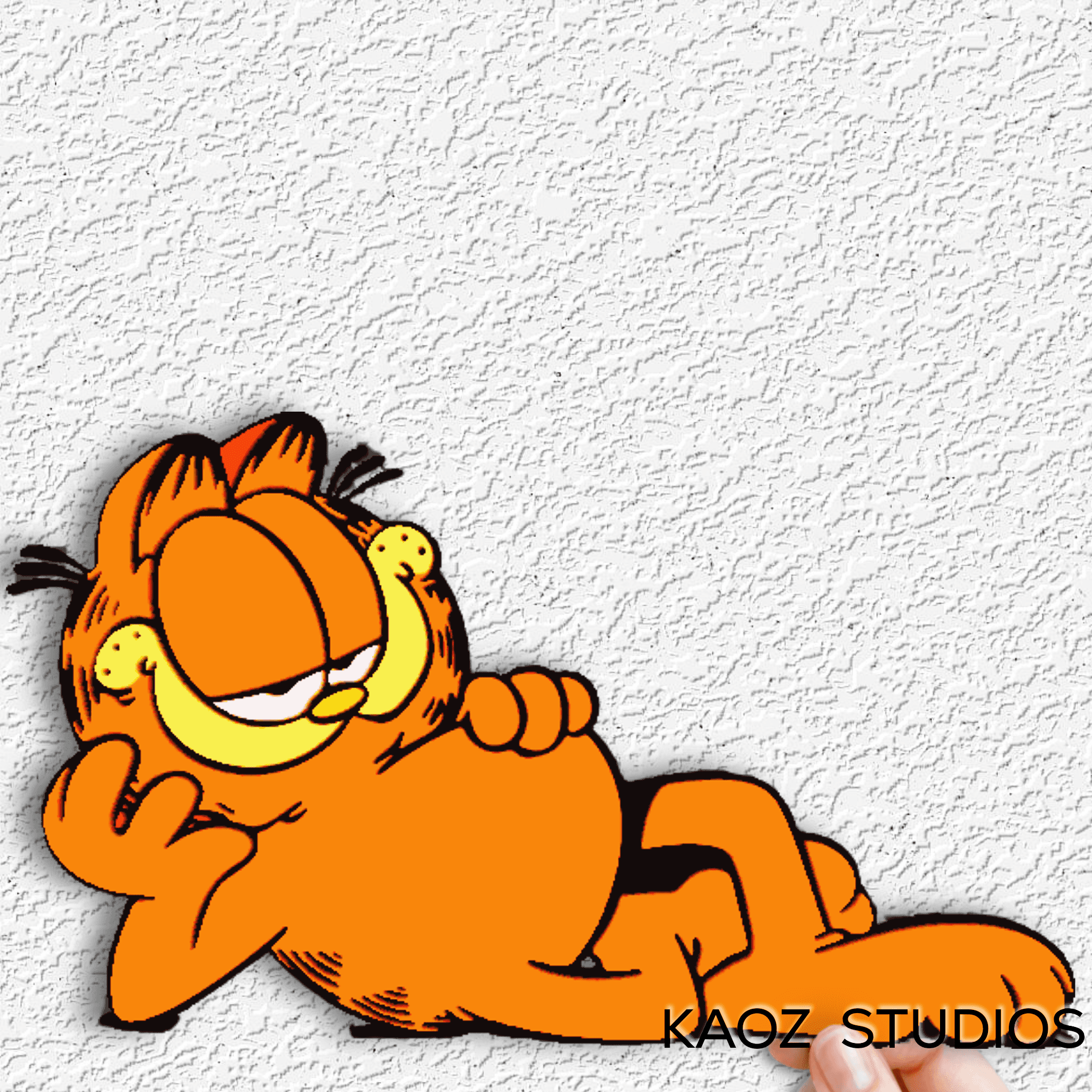 garfield wall art kitty cat wall decor garfiled movie fan art 3d model