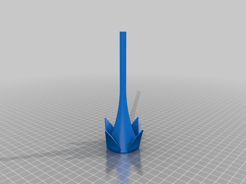 Rose with screw 3d model