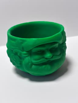 Santa claus candy bowl 3d model