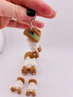 Cowboy Mini Gnome Flexi 3d model