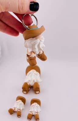 Cowboy Mini Gnome Flexi 3d model