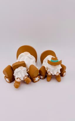 Cowboy Mini Gnome Flexi 3d model
