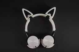 Cute Fox Ears for Headphones 3d model