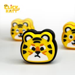 Tiger - Clicker Fidget Toy Keychain 3d model