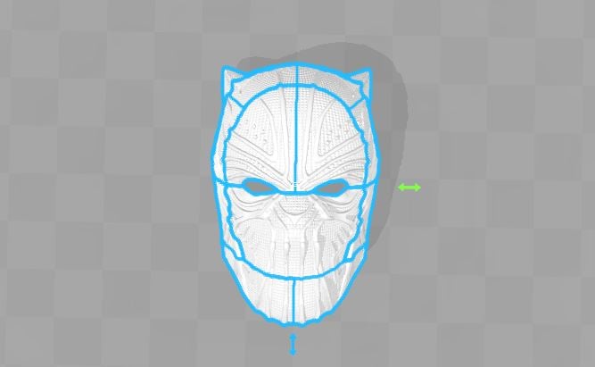 Killmonger Mask - Black Panther 3d model