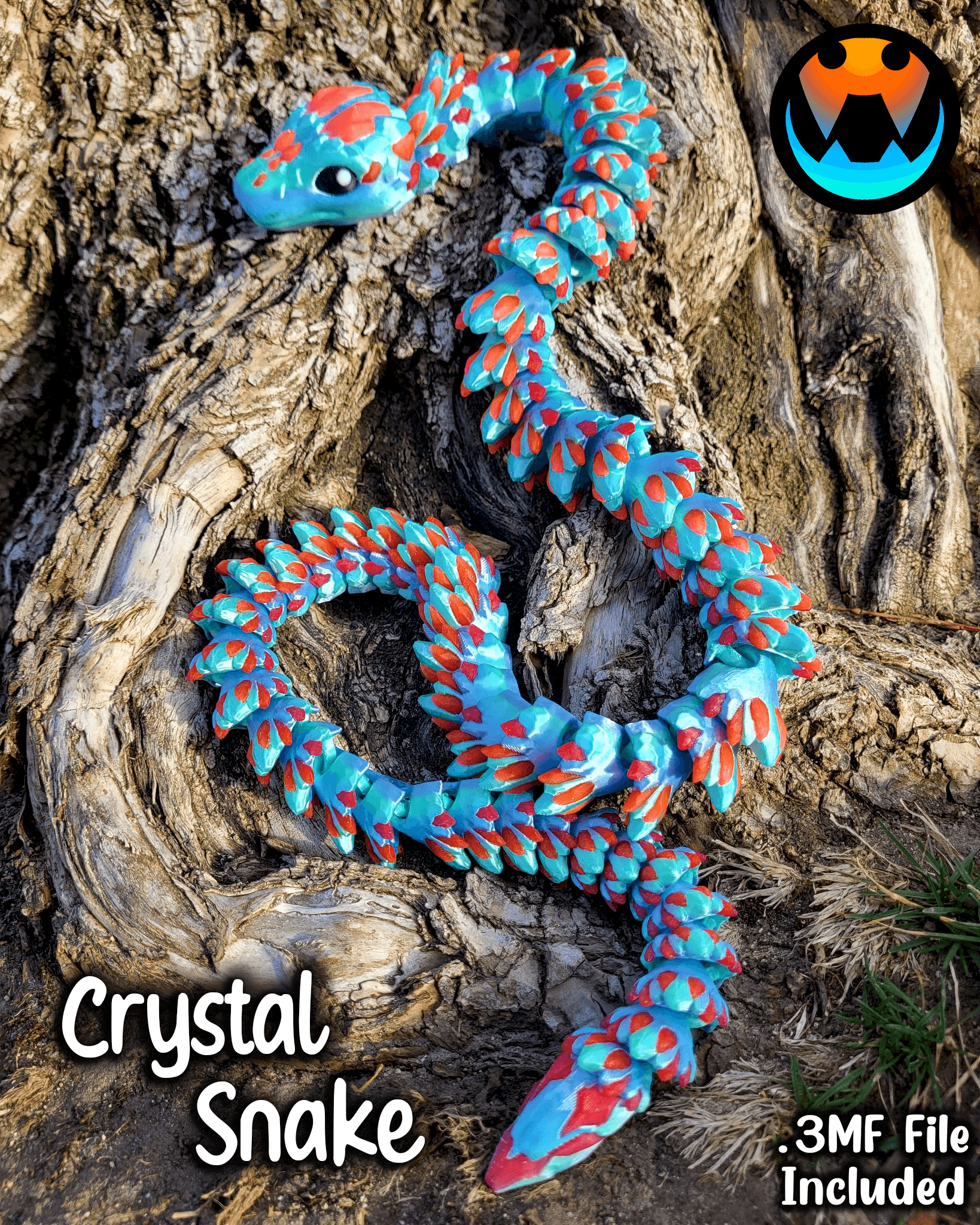 Crystal Snake 3d model