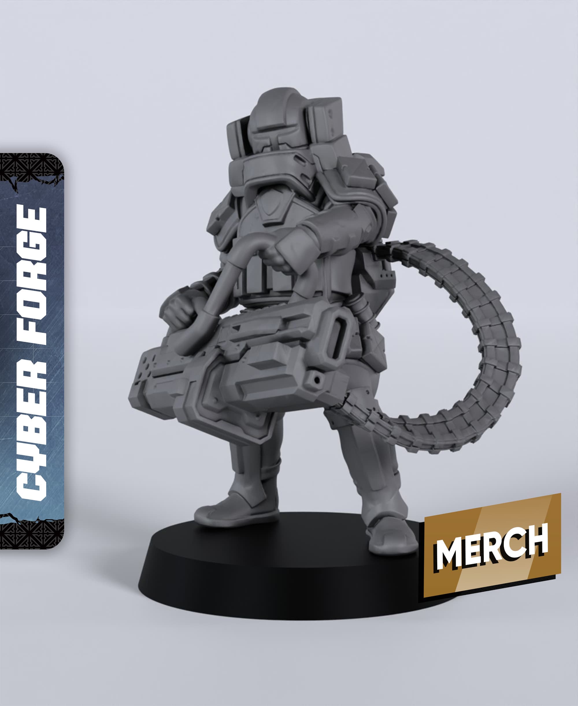 Dpt. Lincoln Hardfall - With Free Cyberpunk - Sci-Fi Gift Ideas for RPG and Wargamer 3d model
