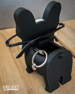 FRENCH BULLDOG GLASSES HOLDER 3d model