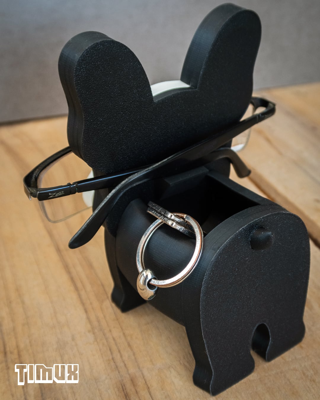 FRENCH BULLDOG GLASSES HOLDER 3d model