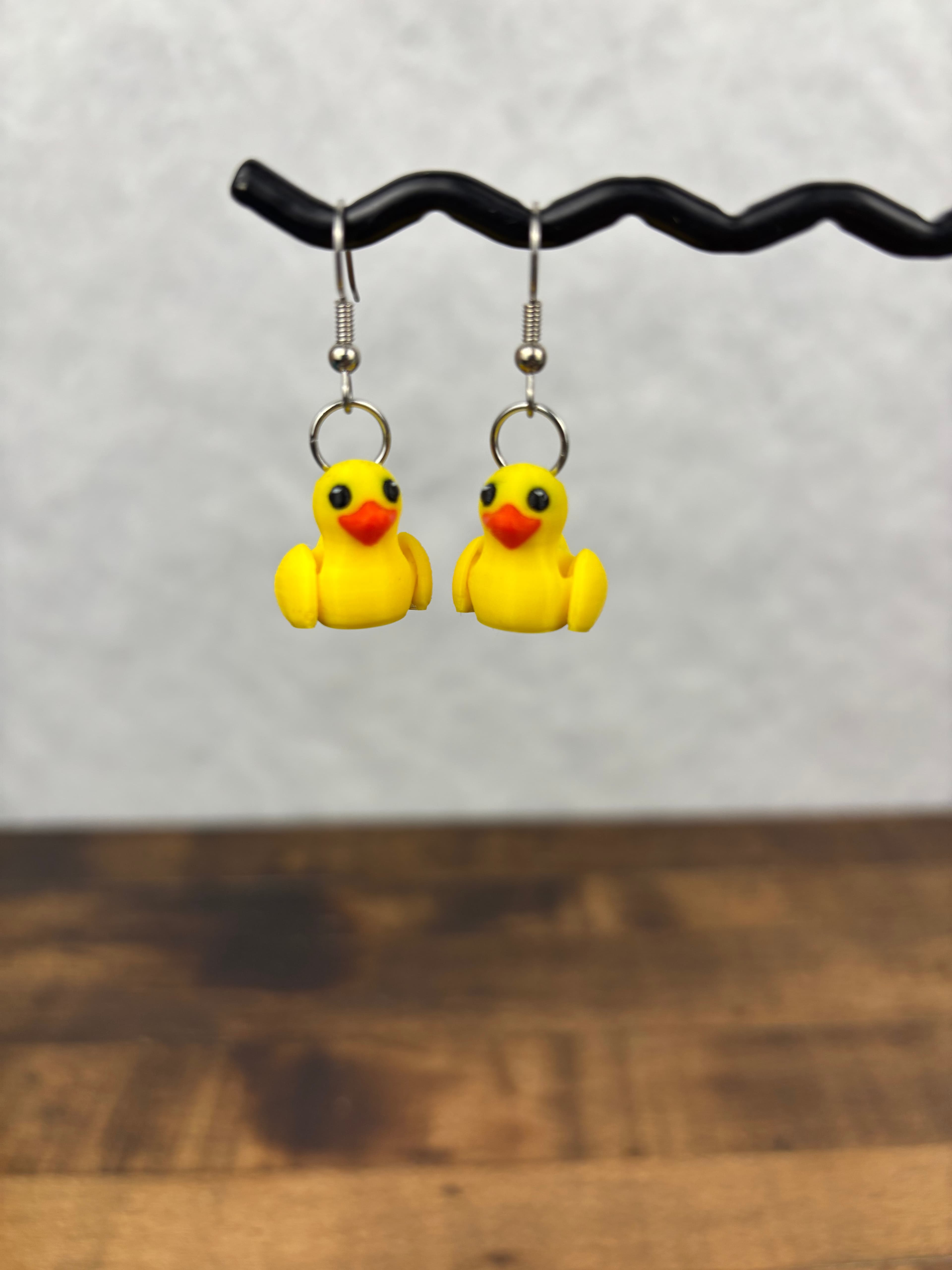 Duck Earrings 3d model