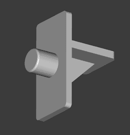 kitchen cabinet shelf support 3d model