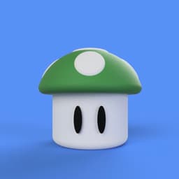 super mushroom container (no threads) 3d model