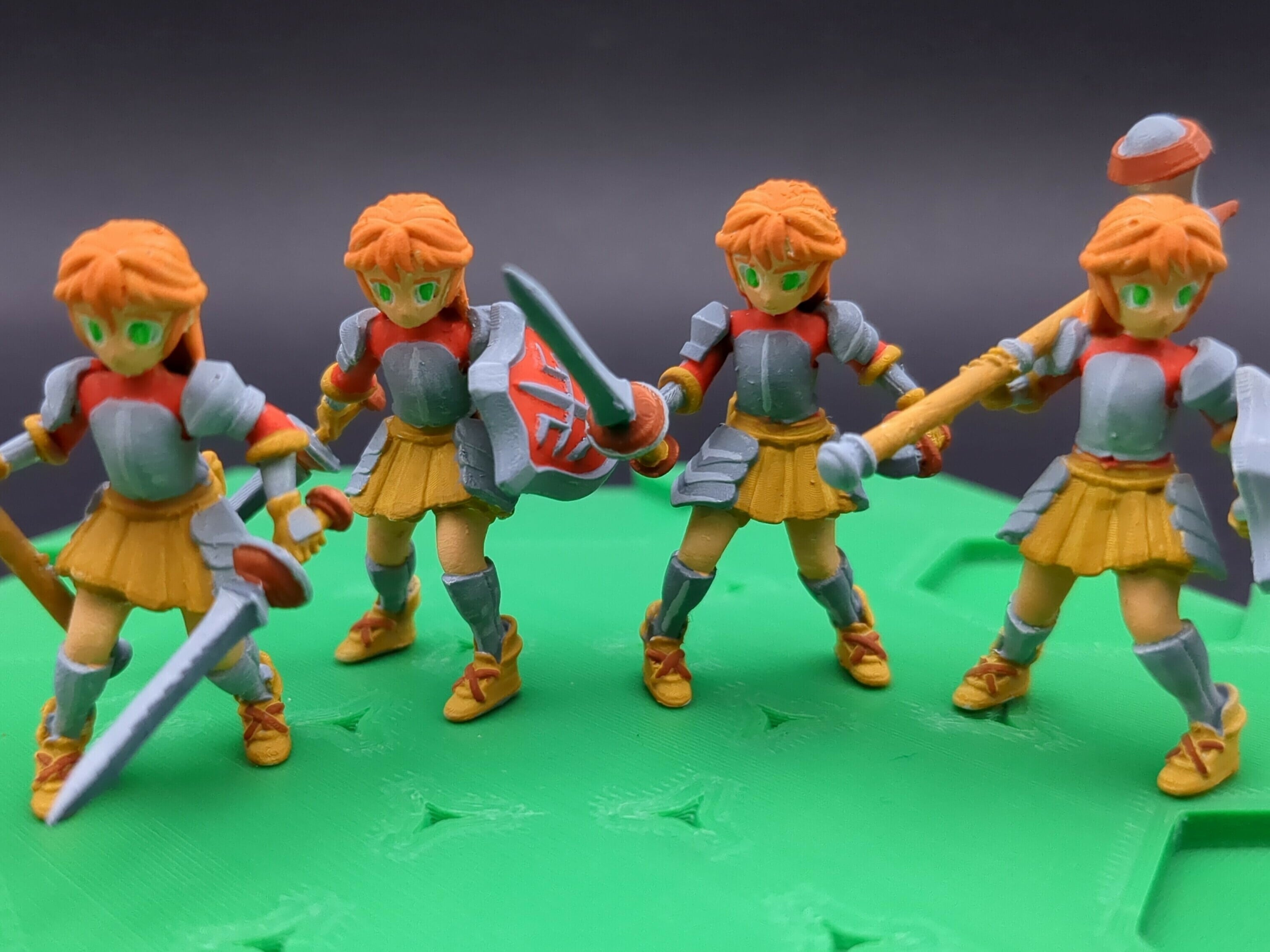 JRPG Warriors Miniatures Bundle 2 3d model