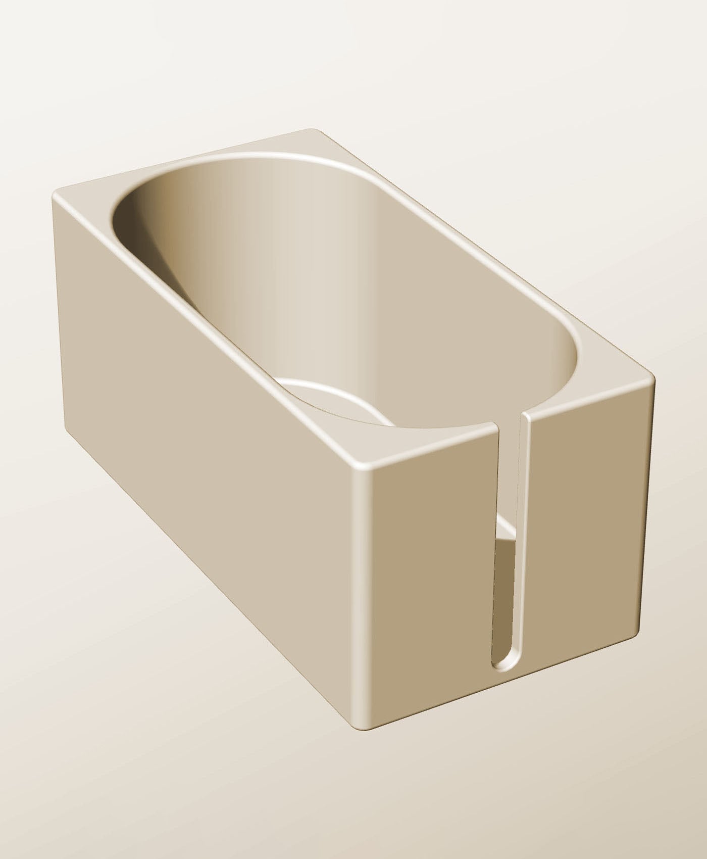 CX96-95-SS Modular Stacking slotted container for home decor 3d model