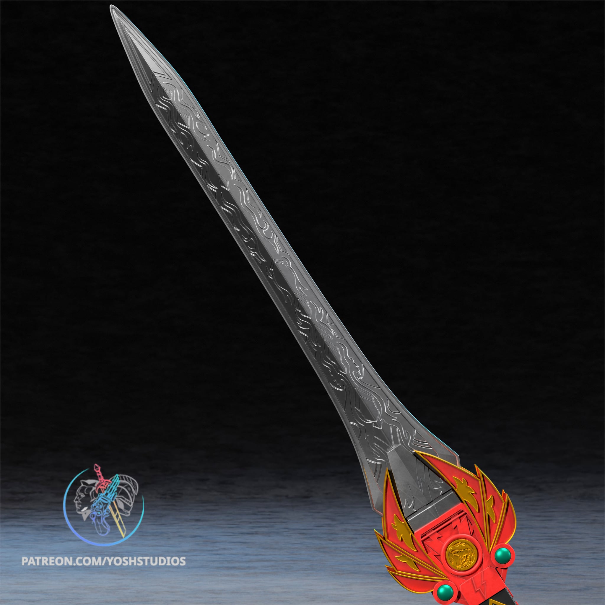 Red Sword 3D Printer STL File 3d model