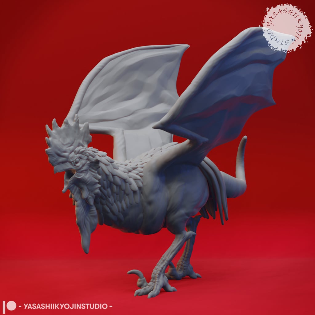 Cockatrice - Tabletop Miniature 3d model
