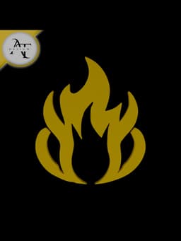 Simple Flame Symbol - 2D Art 3d model