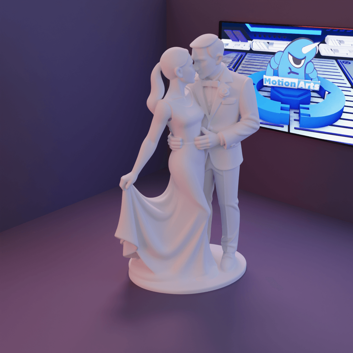 Casal noivos.stl 3d model