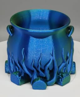 Another fantastic Halloween model from bugman_140! Printed without supports in Eryone dual color blue/green silk PLA on the MK3S+. I think it turned out beautifully! Such an amazing eye for detail. 3d model