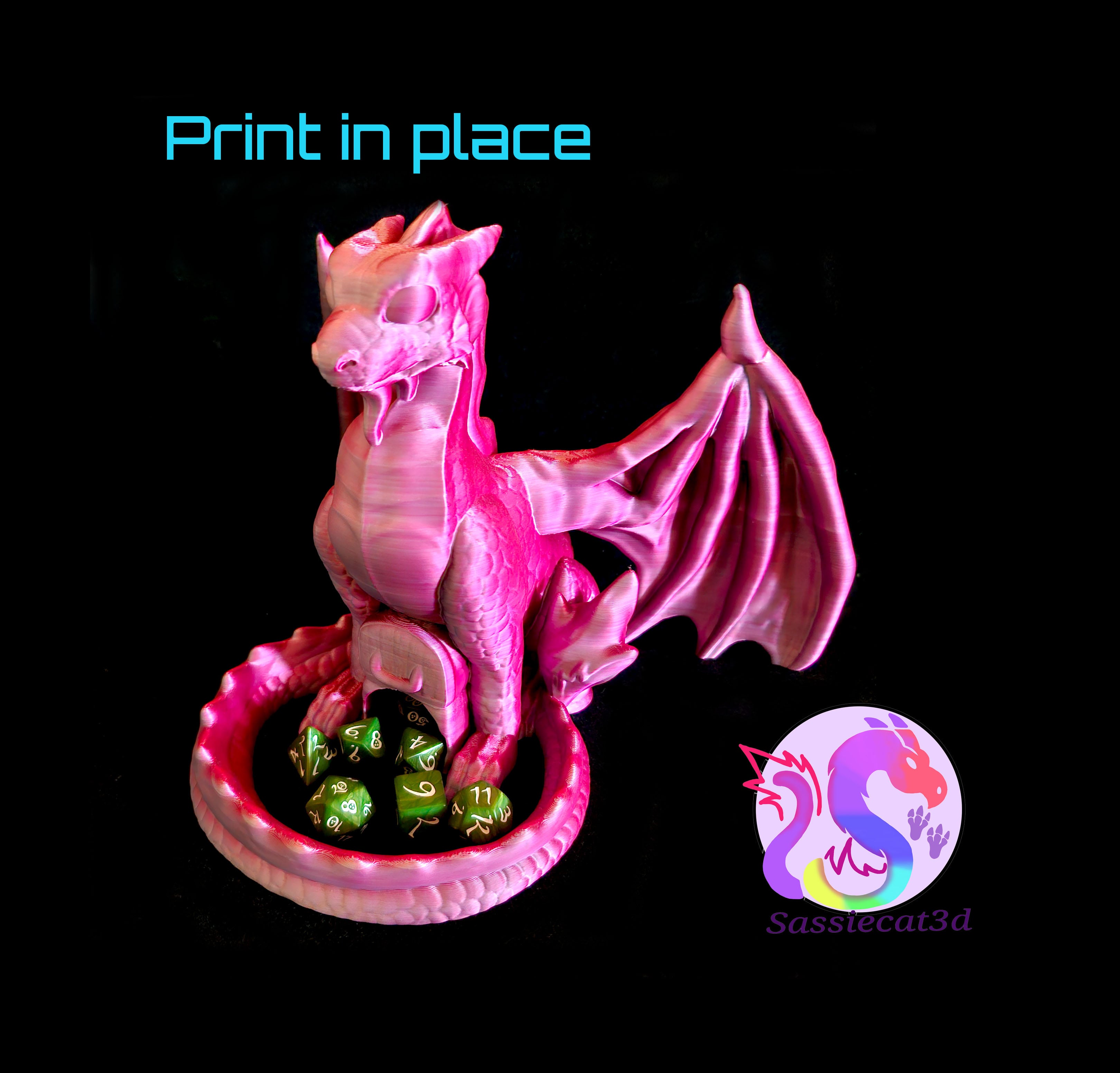 Dragon Dicetower *Personal Use* 3d model