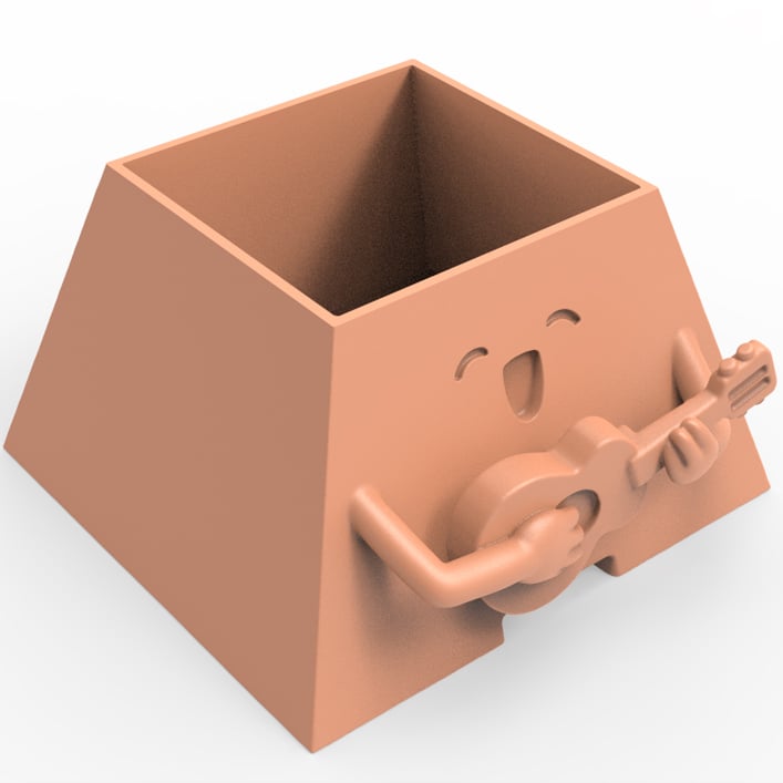 HAPPY PLANTER GUITAR SINGING 3d model