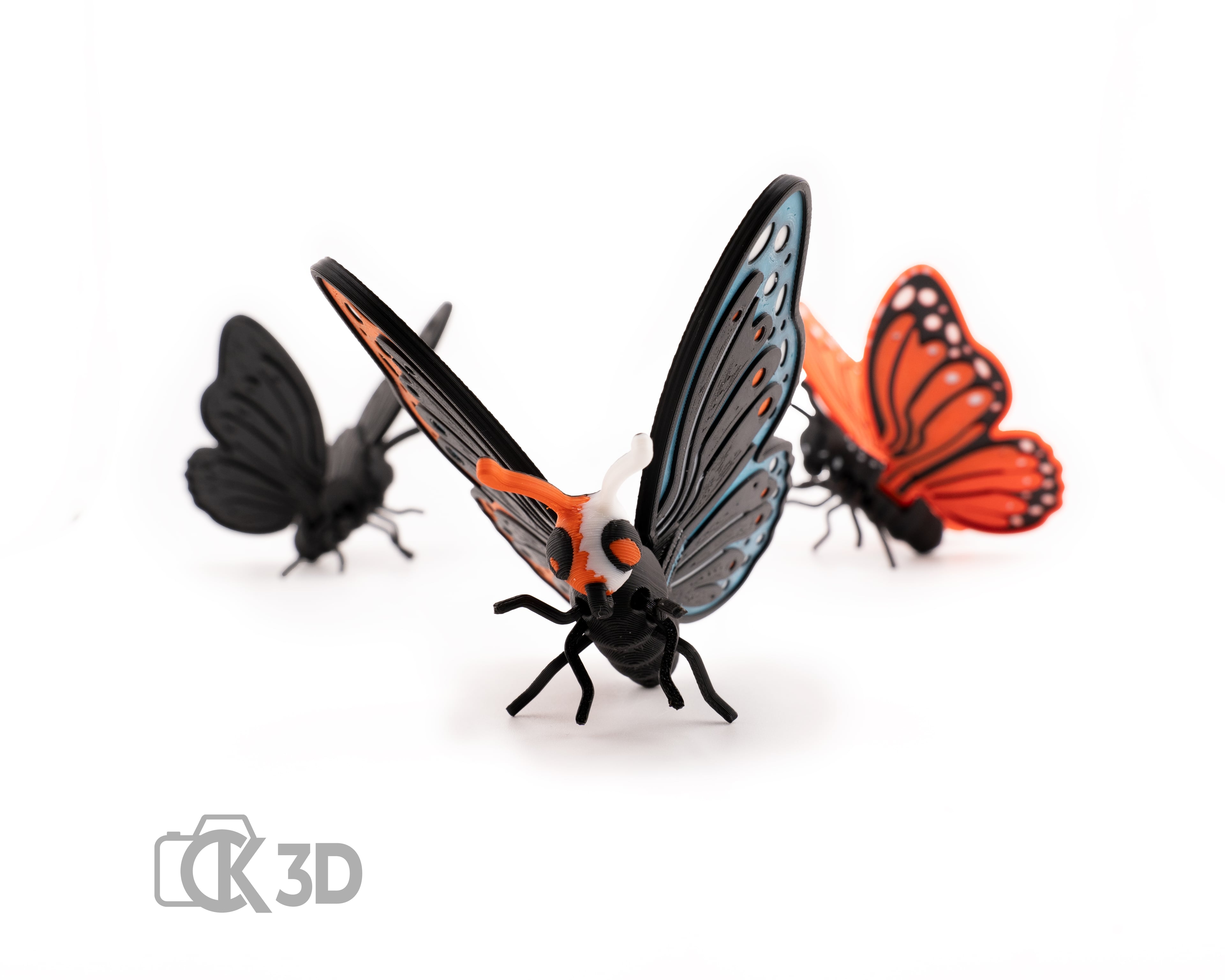 Monarch Butterfly Flexi 3d model