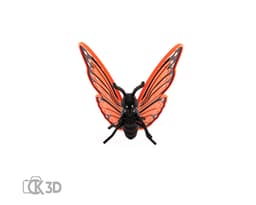 Monarch Butterfly Flexi 3d model