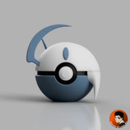 0359 - Absol Pokeball 3d model