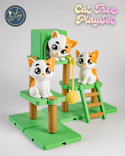 Modular Cat Tree Playset 3d model