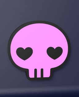Heart Skull - LED Strip compatible 3d model