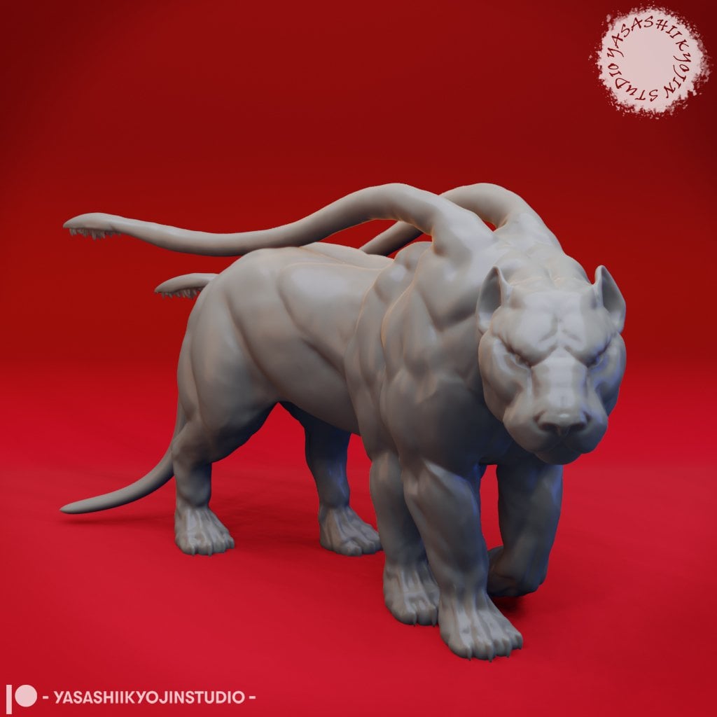 Displacer Beast - Tabletop Miniature 3d model