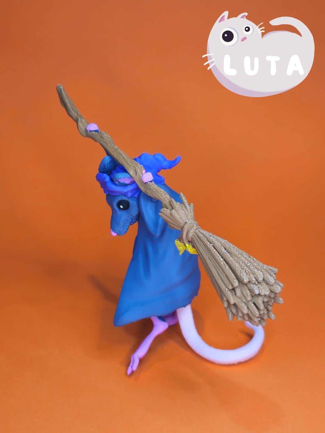 Runaway Broom Rat 3d model