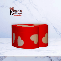 Valentines Day Heart Covered Gift Box with Lid 3d model