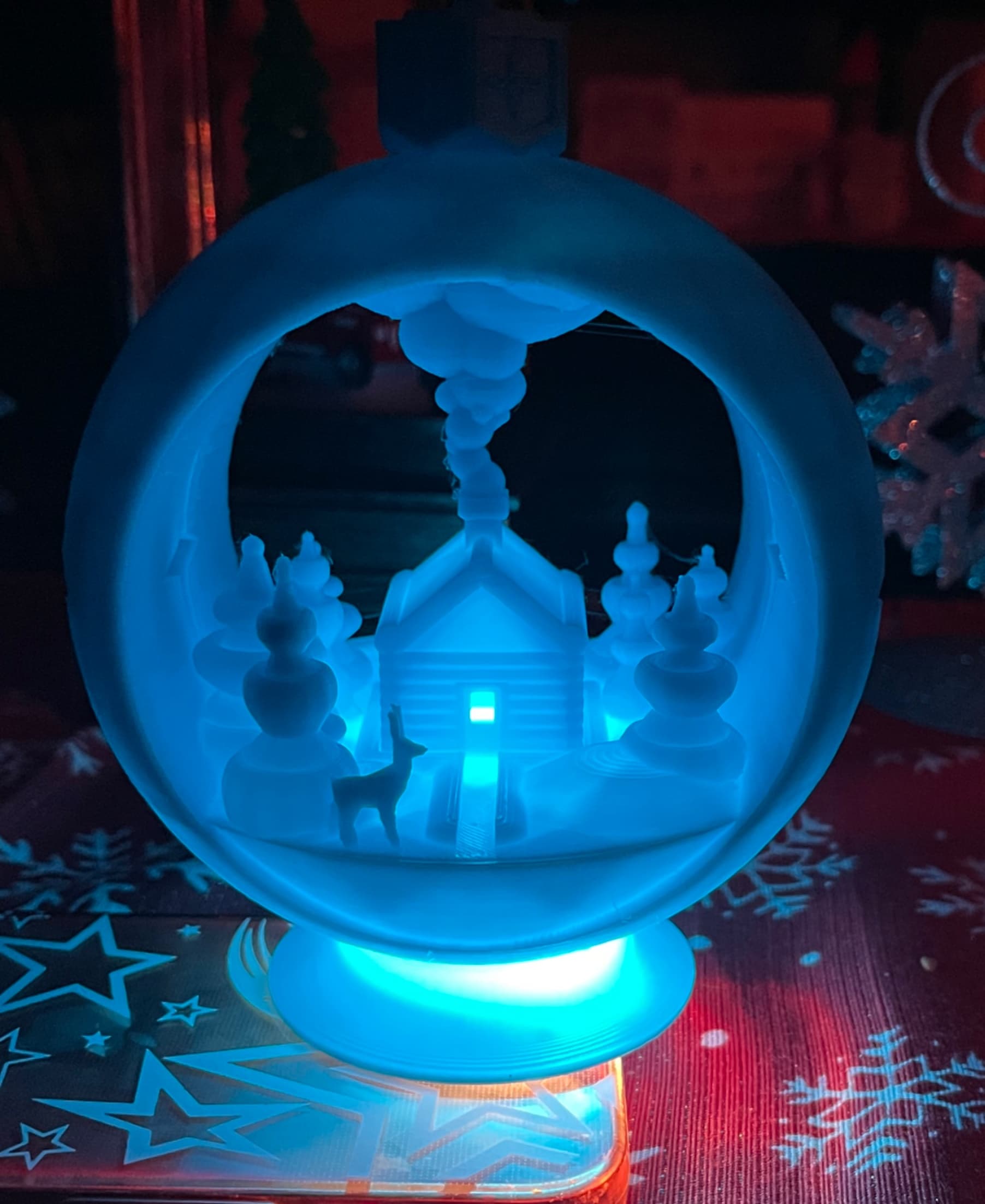 Snow Globe Votive Ornament 3d model