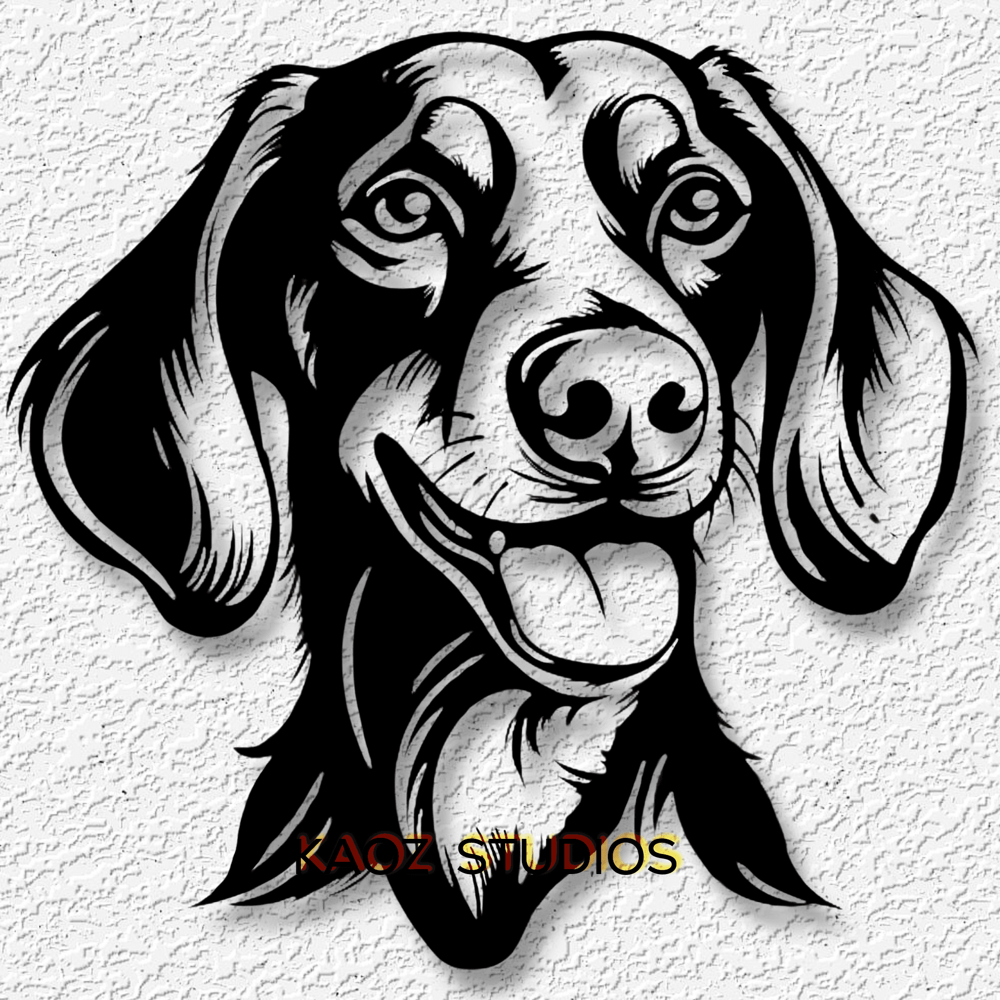 doxie wall art daschund wall decor dog decoration 3d model