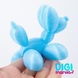 Balloon Dog Flexi + Keychain (Free Commercial Use) 3d model