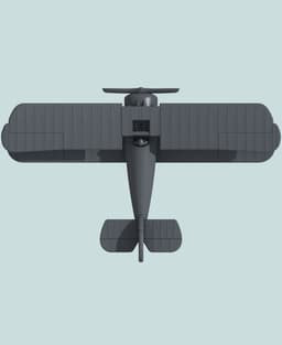 1:144 Sopwith Snipe (Late) 3d model